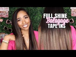 Balayage tape-ins