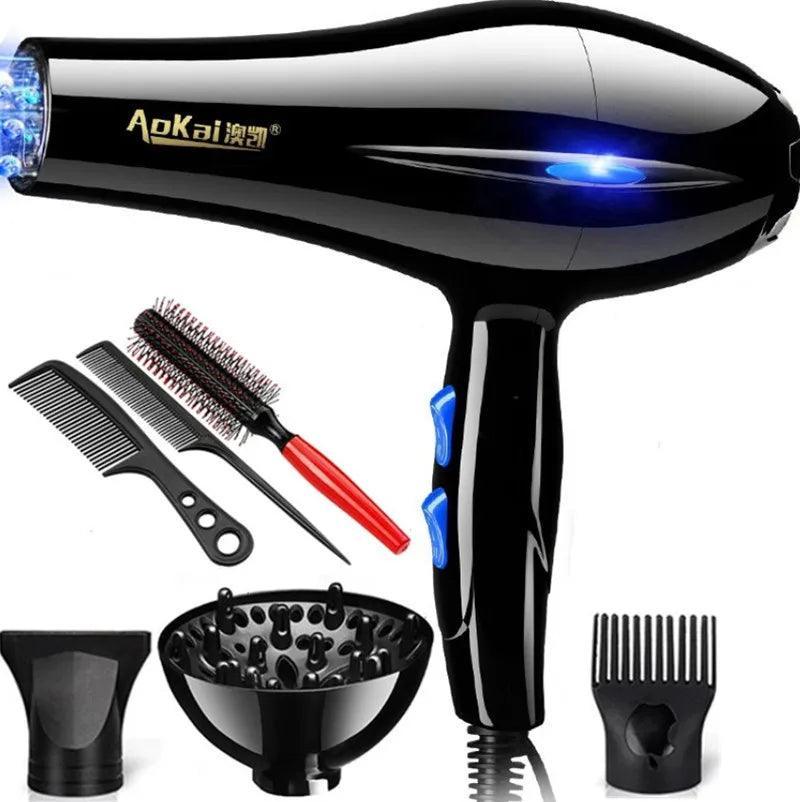 LAAOVE 2200W Negative Ion Hair Dryer with 3-Speed Settings and Cold Air Function