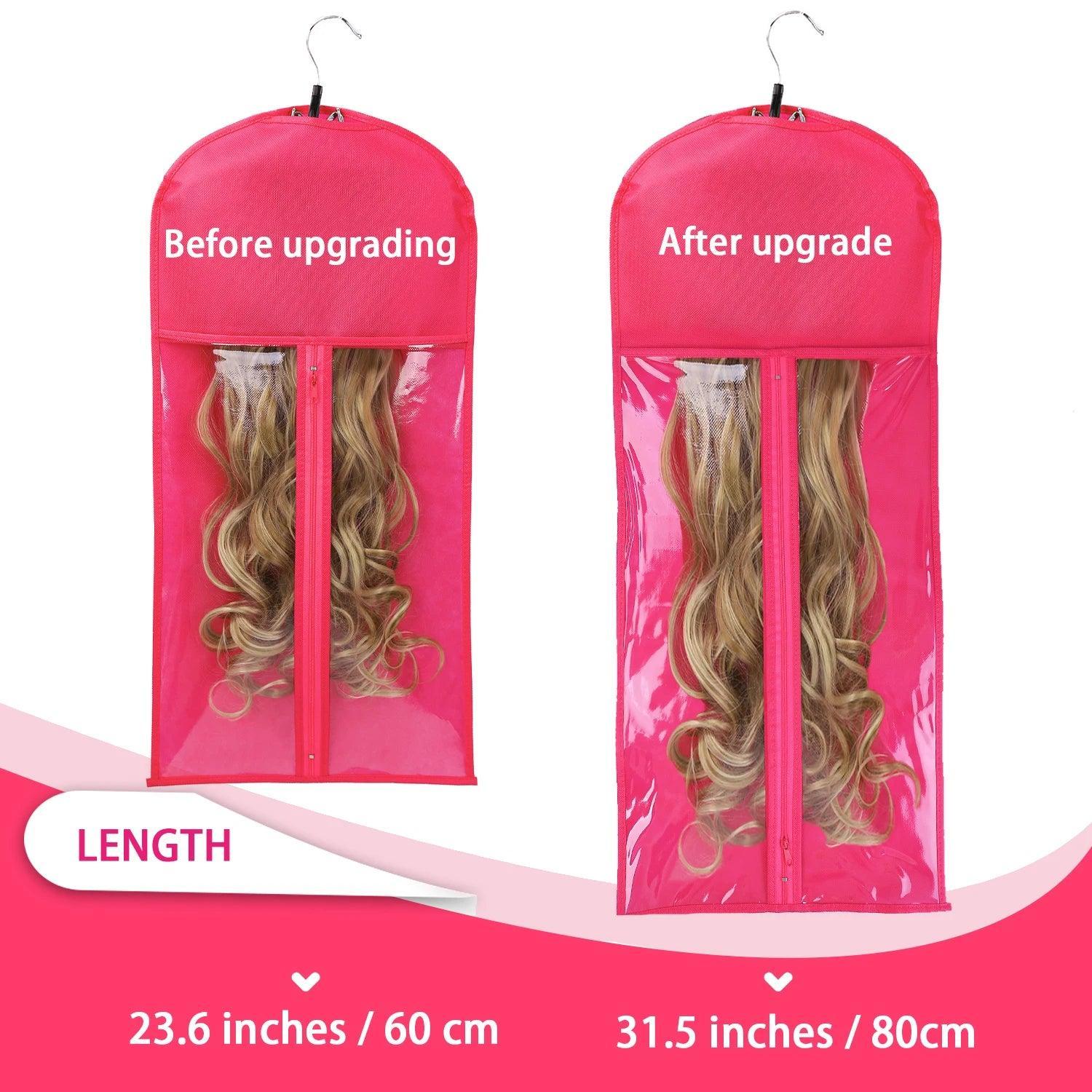 Premium Wig Storage Bags with Hanger - Dust-Proof and Protective Storage for Wigs & Hair Extensions