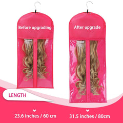 Premium Wig Storage Bags with Hanger - Dust-Proof and Protective Storage for Wigs & Hair Extensions