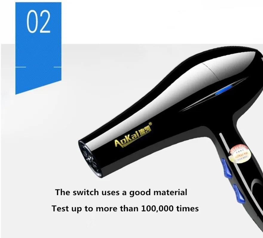 LAAOVE 2200W Negative Ion Hair Dryer with 3-Speed Settings and Cold Air Function