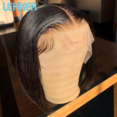 LEKKER HD Lace Straight Remy Hair Wig - Ombre & Solid Colors for Daily & Cosplay