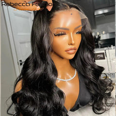 Rebecca 13x5x1 HD T-Part Lace Front Wig - 100% Remy Human Hair, Body Wave, 12-30 Inch