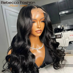 Rebecca 13x5x1 HD T-Part Lace Front Wig - 100% Remy Human Hair, Body Wave, 12-30 Inch