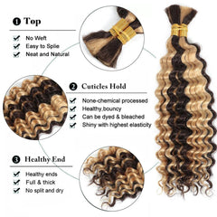 Brazilian Deep Wave Human Hair - 100% Natural with Permable Feature