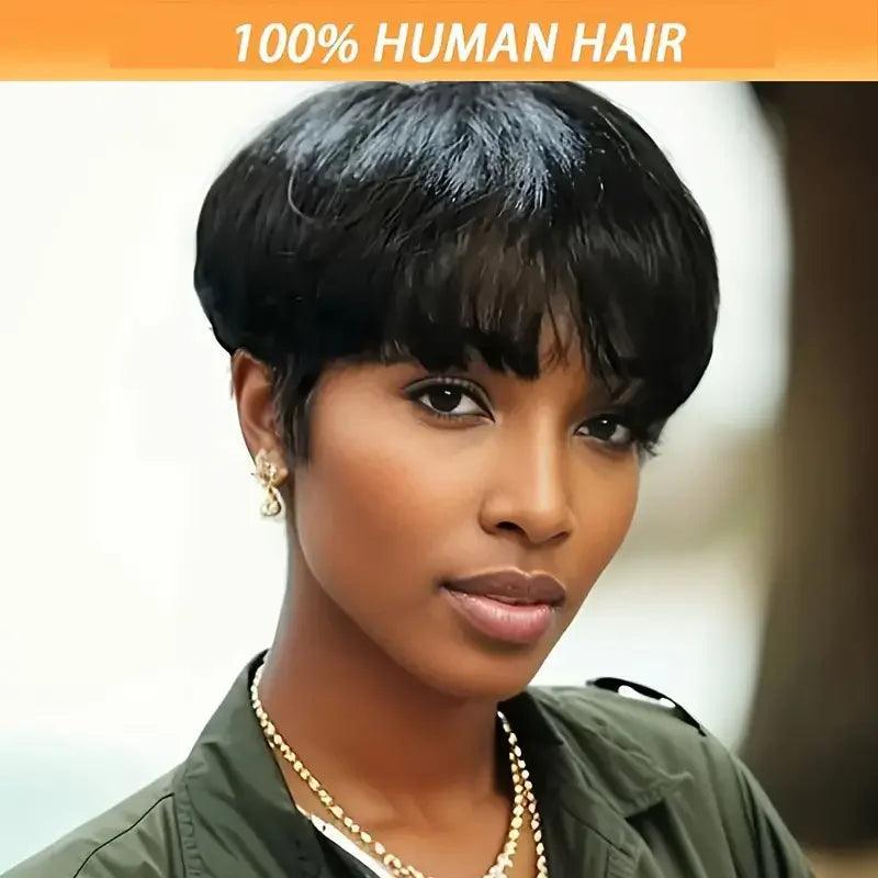 Remy Brazilian Straight Hair Wig - 100% Natural Human Hair