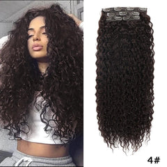 Clip-in Curly Hair Extensions – 100% Heat Resistant Fiber for Daily & Special Occasion Use