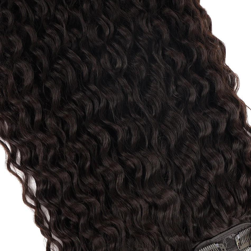 Clip-in Curly Hair Extensions – 100% Heat Resistant Fiber for Daily & Special Occasion Use