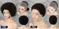 LUXA 13x4 Lace Wig -  Afro Curly Remy Brazilian Human Hair