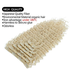 Clip-in Curly Hair Extensions – 100% Heat Resistant Fiber for Daily & Special Occasion Use