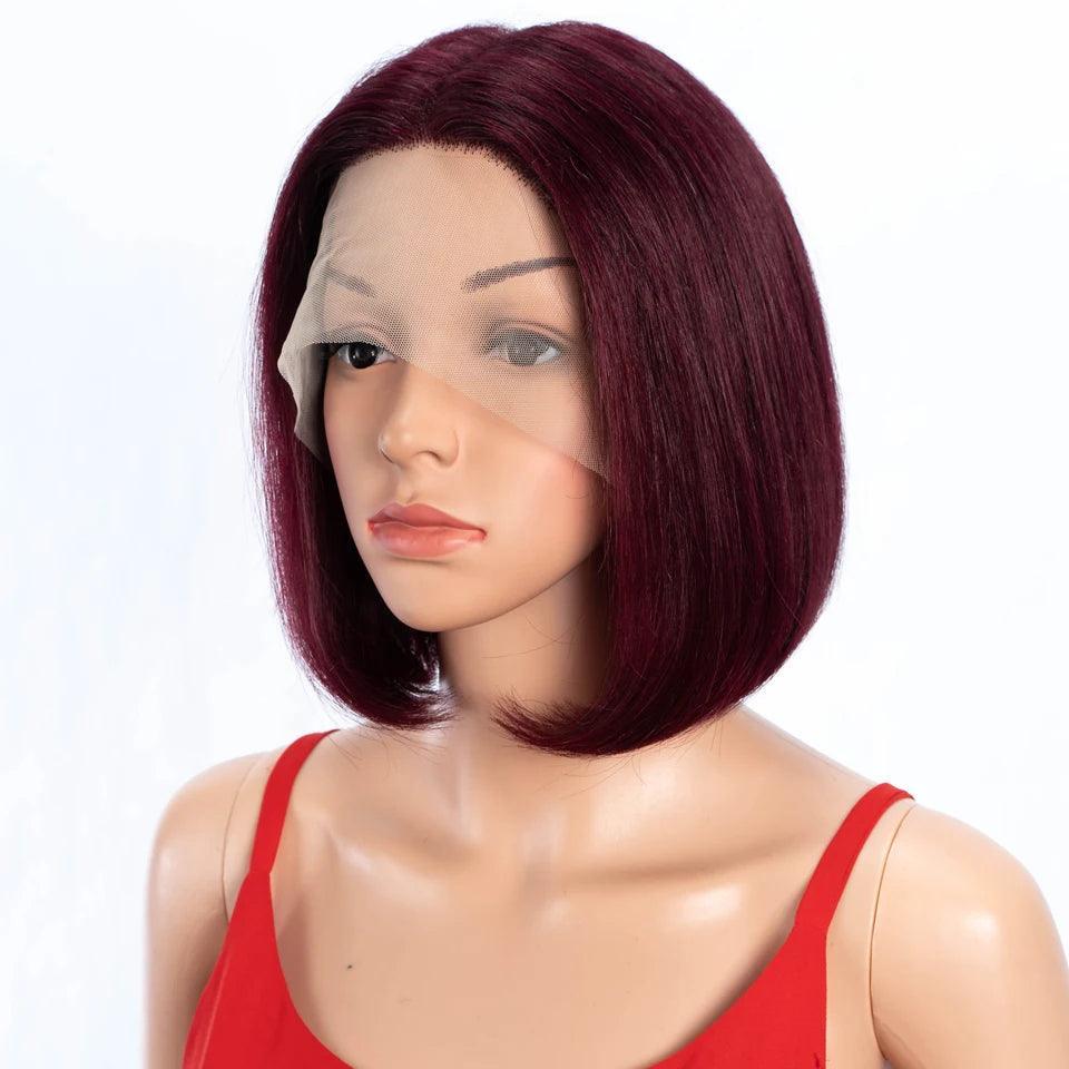 LEKKER HD Lace Straight Remy Hair Wig - Ombre & Solid Colors for Daily & Cosplay