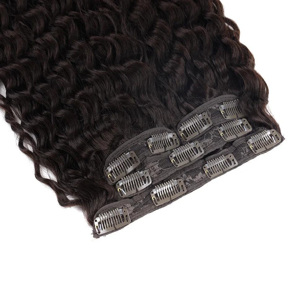 Clip-in Curly Hair Extensions – 100% Heat Resistant Fiber for Daily & Special Occasion Use