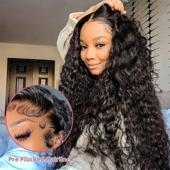 Curly Lace Front Wig – 100% Remy Brazilian Hair, Natural Black