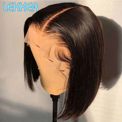 LEKKER HD Lace Straight Remy Hair Wig - Ombre & Solid Colors for Daily & Cosplay