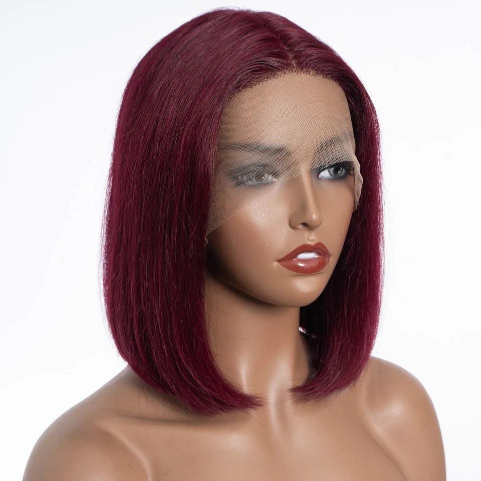 LEKKER HD Lace Straight Remy Hair Wig - Ombre & Solid Colors for Daily & Cosplay