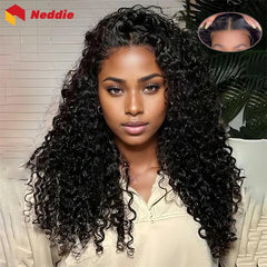 Curly Lace Front Wig – 100% Remy Brazilian Hair, Natural Black