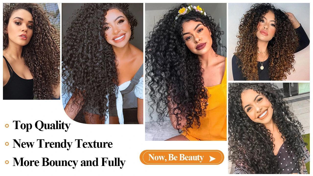 Clip-in Curly Hair Extensions – 100% Heat Resistant Fiber for Daily & Special Occasion Use