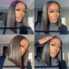 Lifetiful Glueless Bob Hair Wig - 100% Virgin Brazilian Hair with 4x4 Lace Closure