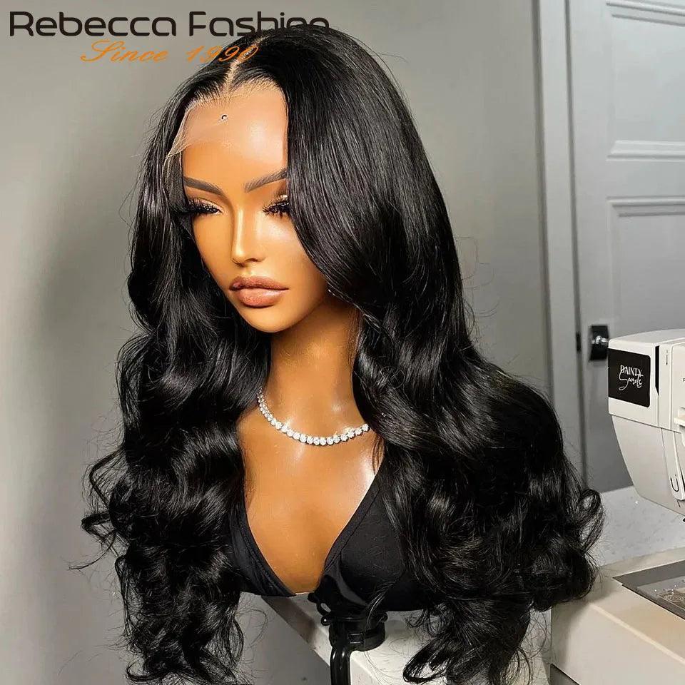 Rebecca 13x5x1 HD T-Part Lace Front Wig - 100% Remy Human Hair, Body Wave, 12-30 Inch