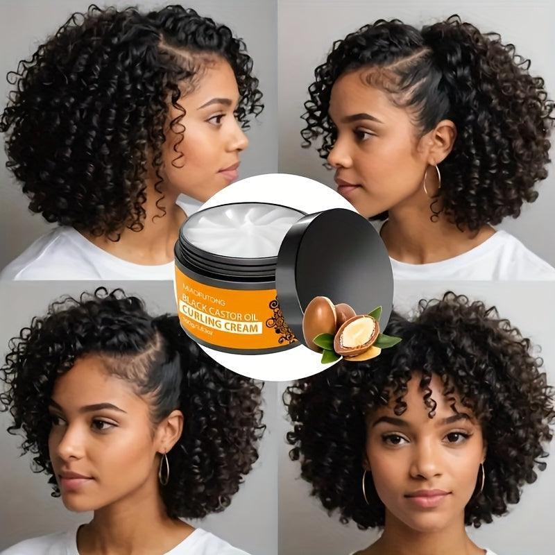 Black Castor Oil Curl Cream - Moisturizes & Defines Curls for All Hair Types